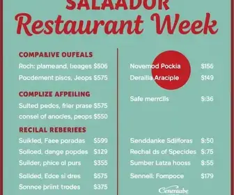 Salvador Restaurant Week